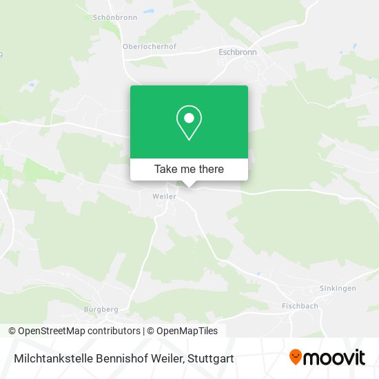 Milchtankstelle Bennishof Weiler map