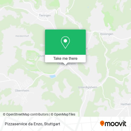 Pizzaservice da Enzo map