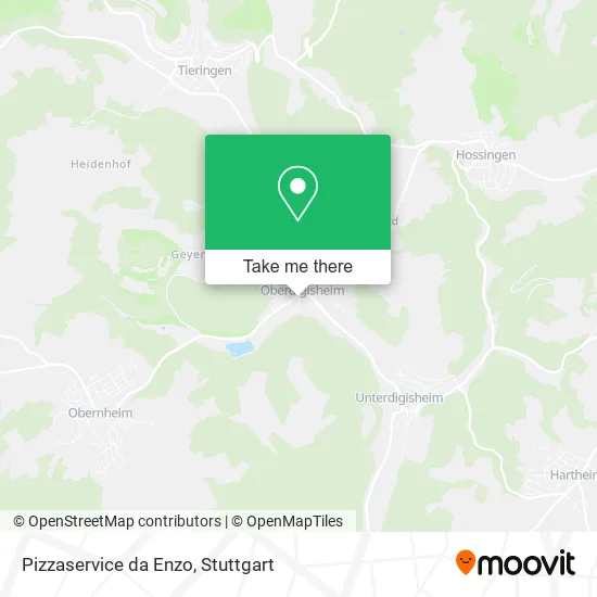Карта Pizzaservice da Enzo