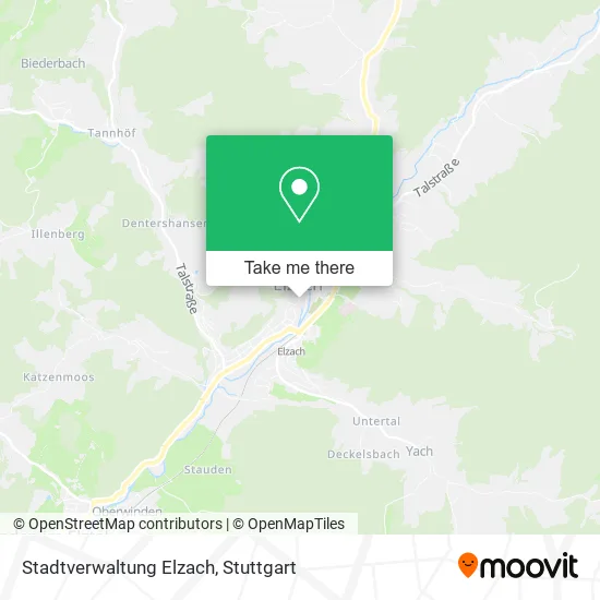 Карта Stadtverwaltung Elzach