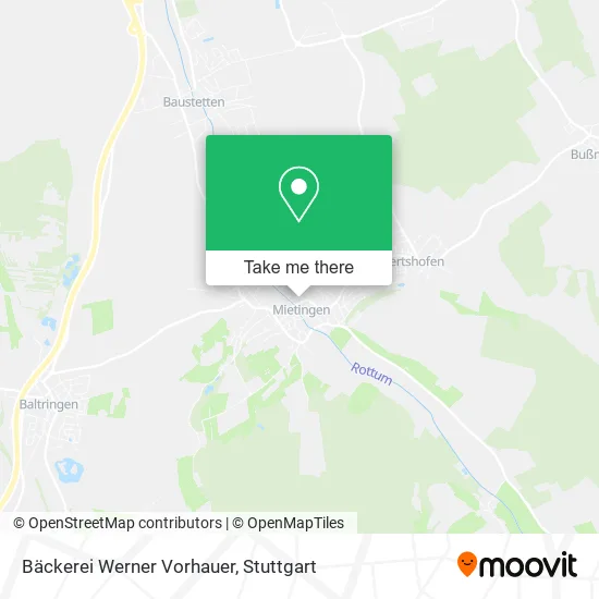 Карта Bäckerei Werner Vorhauer
