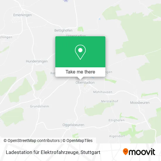 Карта Ladestation für Elektrofahrzeuge