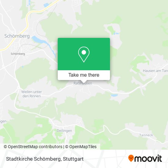 Stadtkirche Schömberg map