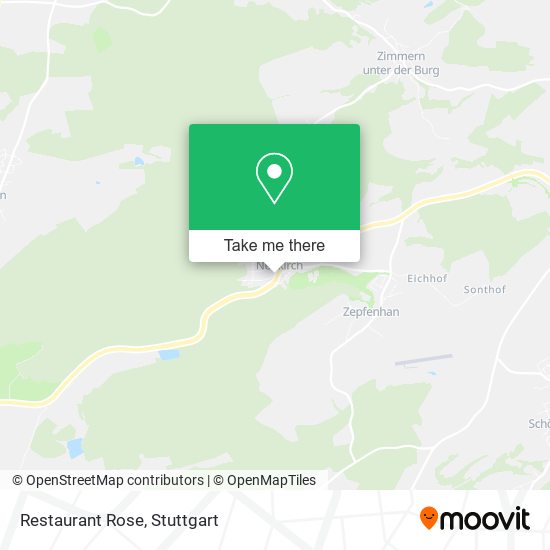 Restaurant Rose map