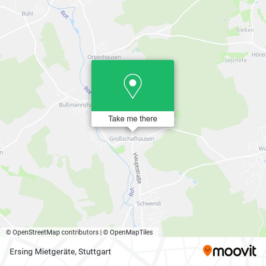 Карта Ersing Mietgeräte