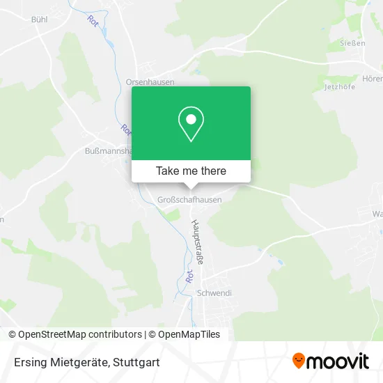 Карта Ersing Mietgeräte