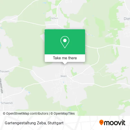 Карта Gartengestaltung Zeba