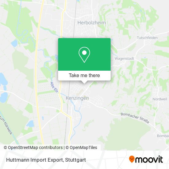 Huttmann Import Export map