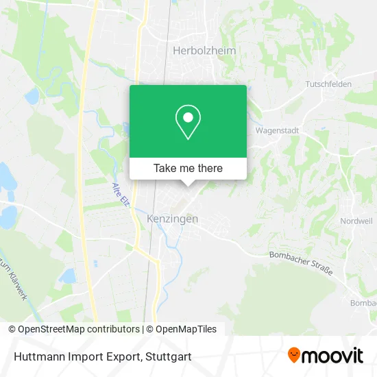 Huttmann Import Export map