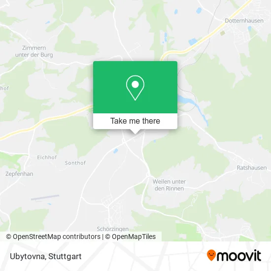 Карта Ubytovna