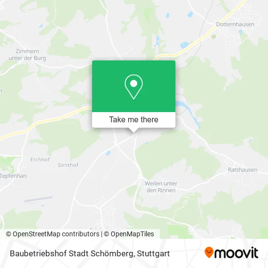 Карта Baubetriebshof Stadt Schömberg