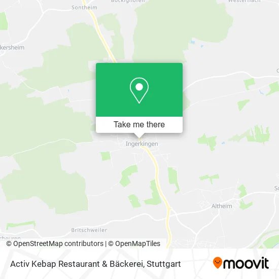 Карта Activ Kebap Restaurant & Bäckerei