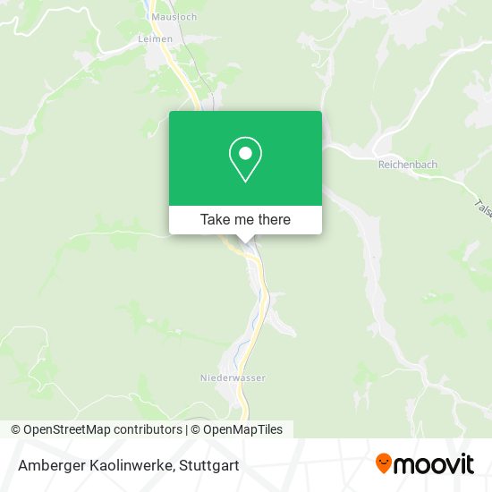 Amberger Kaolinwerke map