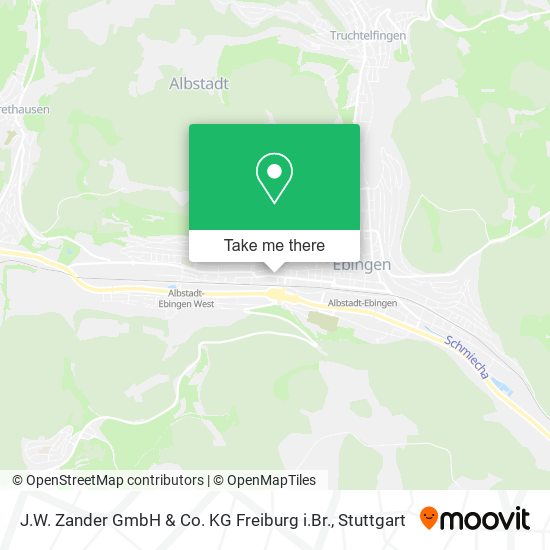 J.W. Zander GmbH & Co. KG Freiburg i.Br. map