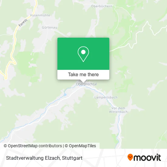 Карта Stadtverwaltung Elzach