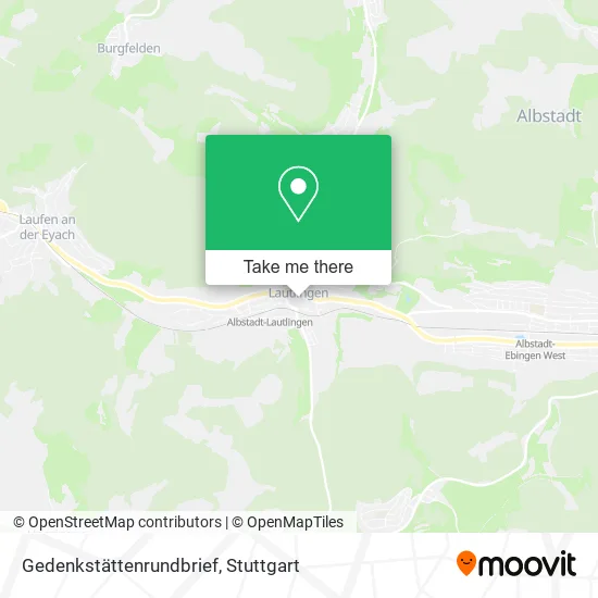 Карта Gedenkstättenrundbrief