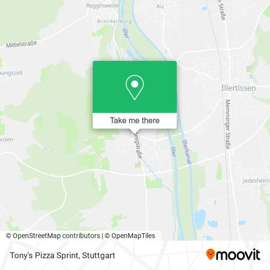 Карта Tony's Pizza Sprint