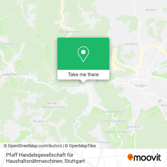 Карта Pfaff Handelsgesellschaft für Haushaltsnähmaschinen