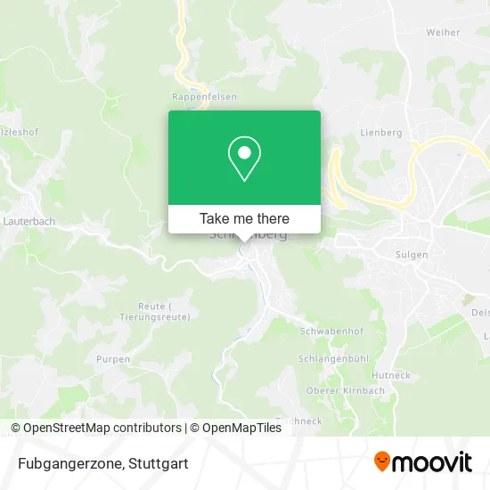 Карта Fubgangerzone