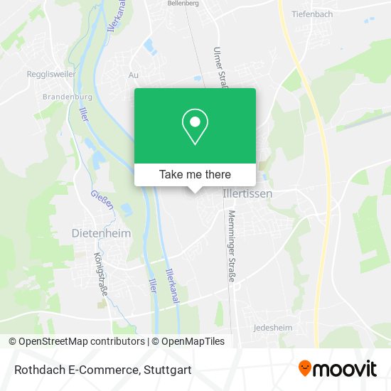 Rothdach E-Commerce map