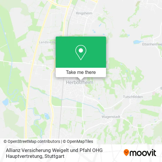 Карта Allianz Versicherung Weigelt und Pfahl OHG Hauptvertretung