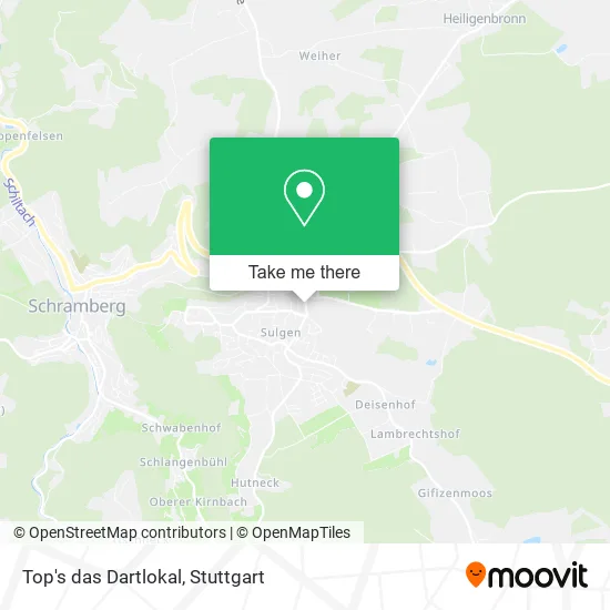 Карта Top's das Dartlokal