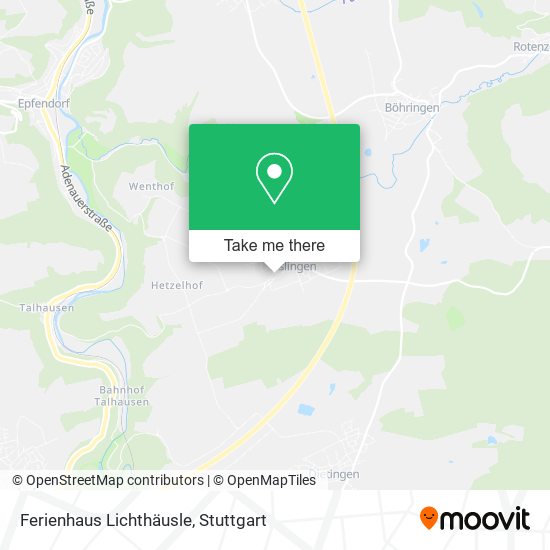 Ferienhaus Lichthäusle map