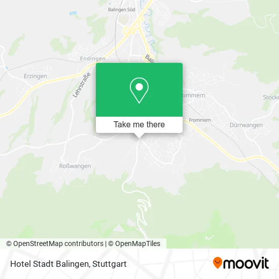 Карта Hotel Stadt Balingen