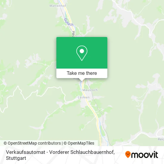 Карта Verkaufsautomat - Vorderer Schlauchbauernhof
