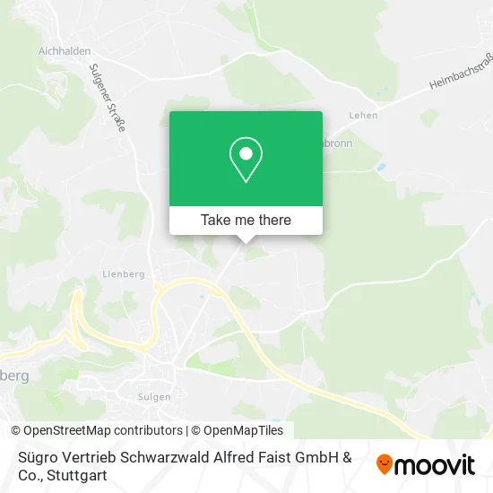 Карта Sügro Vertrieb Schwarzwald Alfred Faist GmbH & Co.