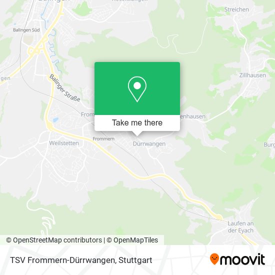 TSV Frommern-Dürrwangen map