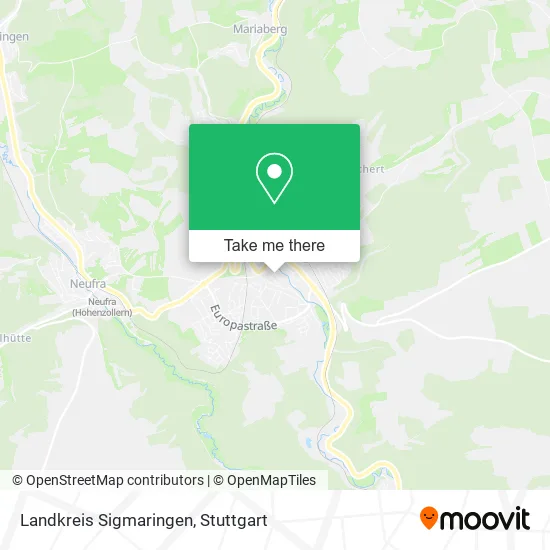 Карта Landkreis Sigmaringen