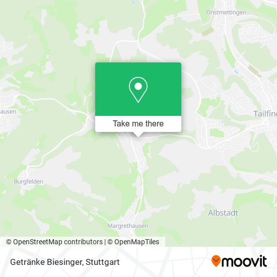 Getränke Biesinger map