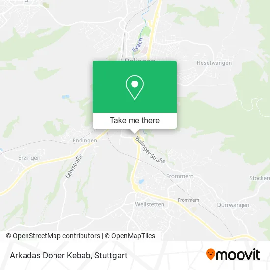 Карта Arkadas Doner Kebab