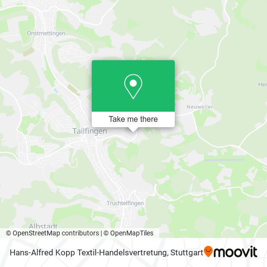 Hans-Alfred Kopp Textil-Handelsvertretung map