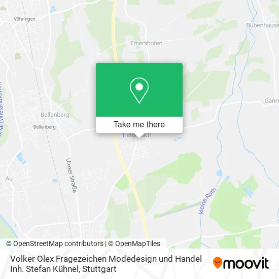 Карта Volker Olex Fragezeichen Modedesign und Handel Inh. Stefan Kühnel