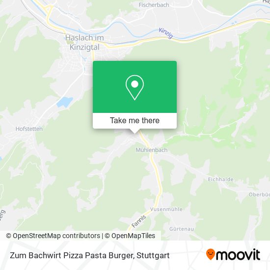Карта Zum Bachwirt Pizza Pasta Burger