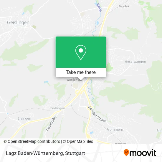 Карта Lagz Baden-Württemberg