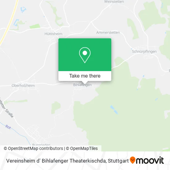 Карта Vereinsheim d' Bihlafenger Theaterkischda