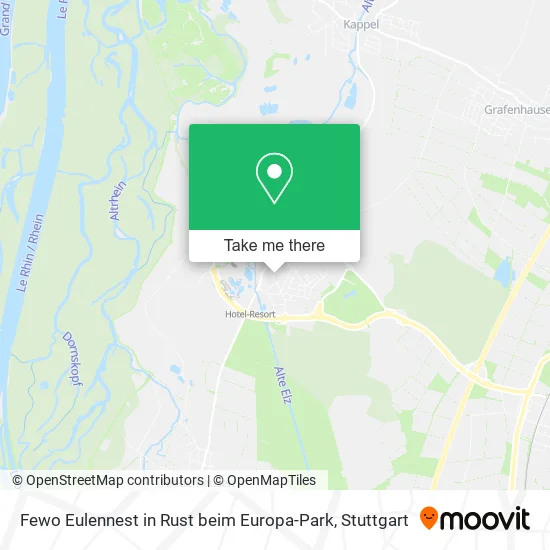 Карта Fewo Eulennest in Rust beim Europa-Park