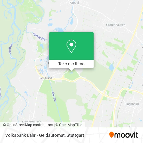 Карта Volksbank Lahr - Geldautomat