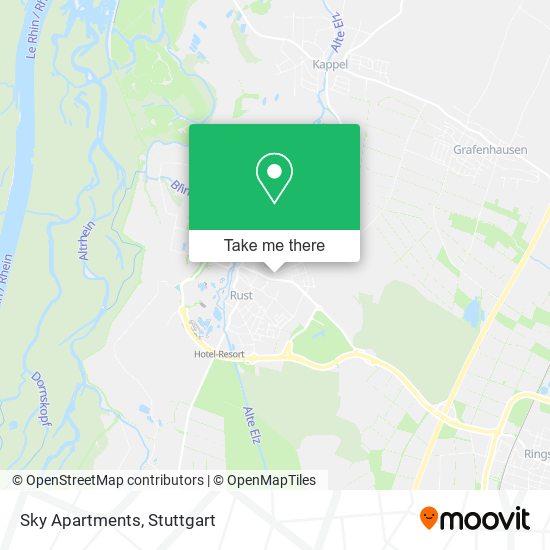 Sky Apartments map