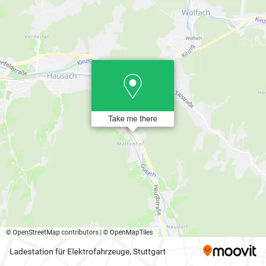 Карта Ladestation für Elektrofahrzeuge