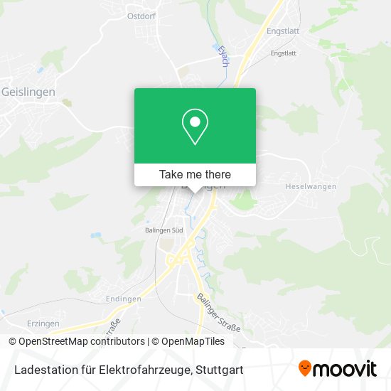 Ladestation für Elektrofahrzeuge map