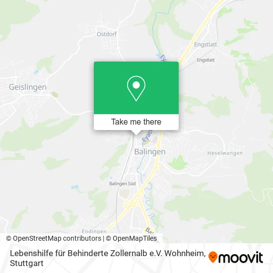 Карта Lebenshilfe für Behinderte Zollernalb e.V. Wohnheim