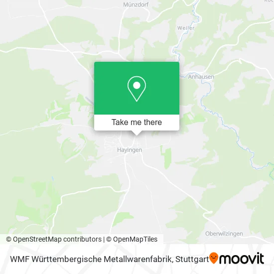 Карта WMF Württembergische Metallwarenfabrik
