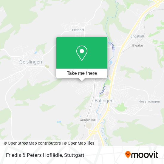 Friedis & Peters Hoflädle map