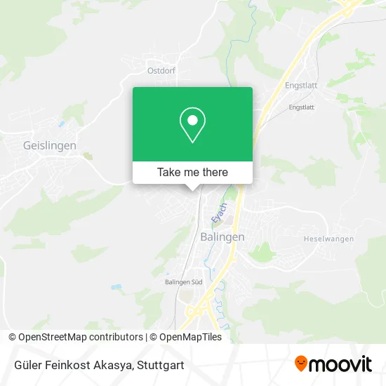 Карта Güler Feinkost Akasya
