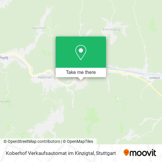 Карта Koberhof Verkaufsautomat im Kinzigtal