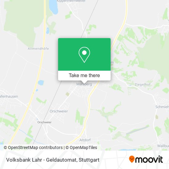 Карта Volksbank Lahr - Geldautomat